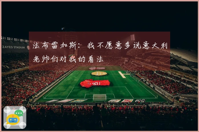 法布雷加斯：我不愿意多说意大利老帅们对我的看法